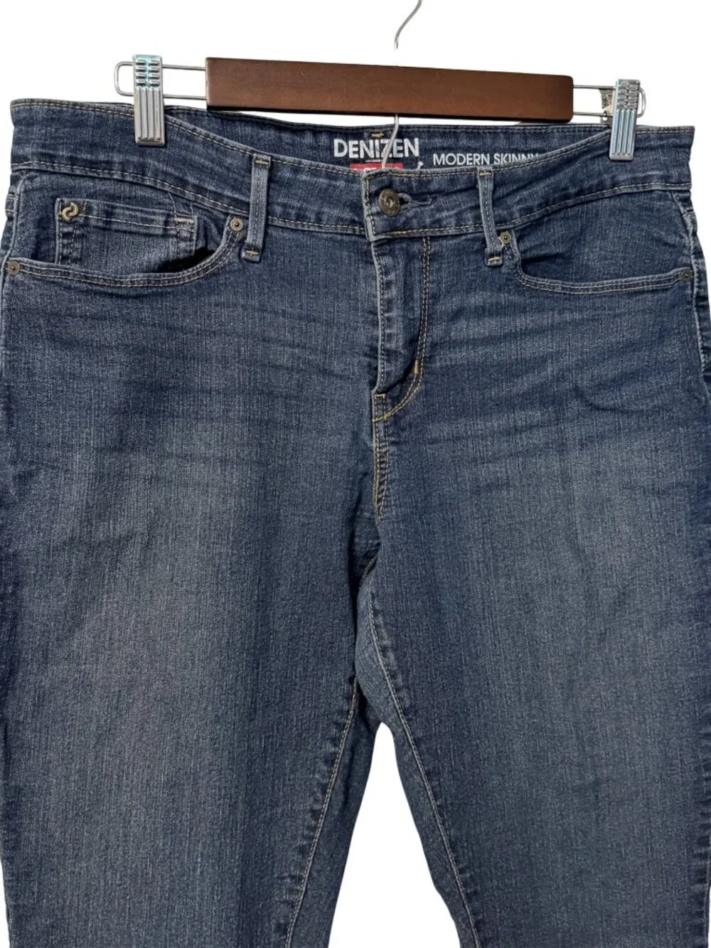 Levi’s Denizen Modern Skinny Jeans Women’s 14M Medium Dark Wash Stretch Denim - Picture 2 of 5